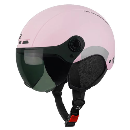 Cycling Helmet with Goggles Lens Ear Protection Reflective Sticker Bicycle Helmet MTB Road E-Bike Bike Helmet for Adult