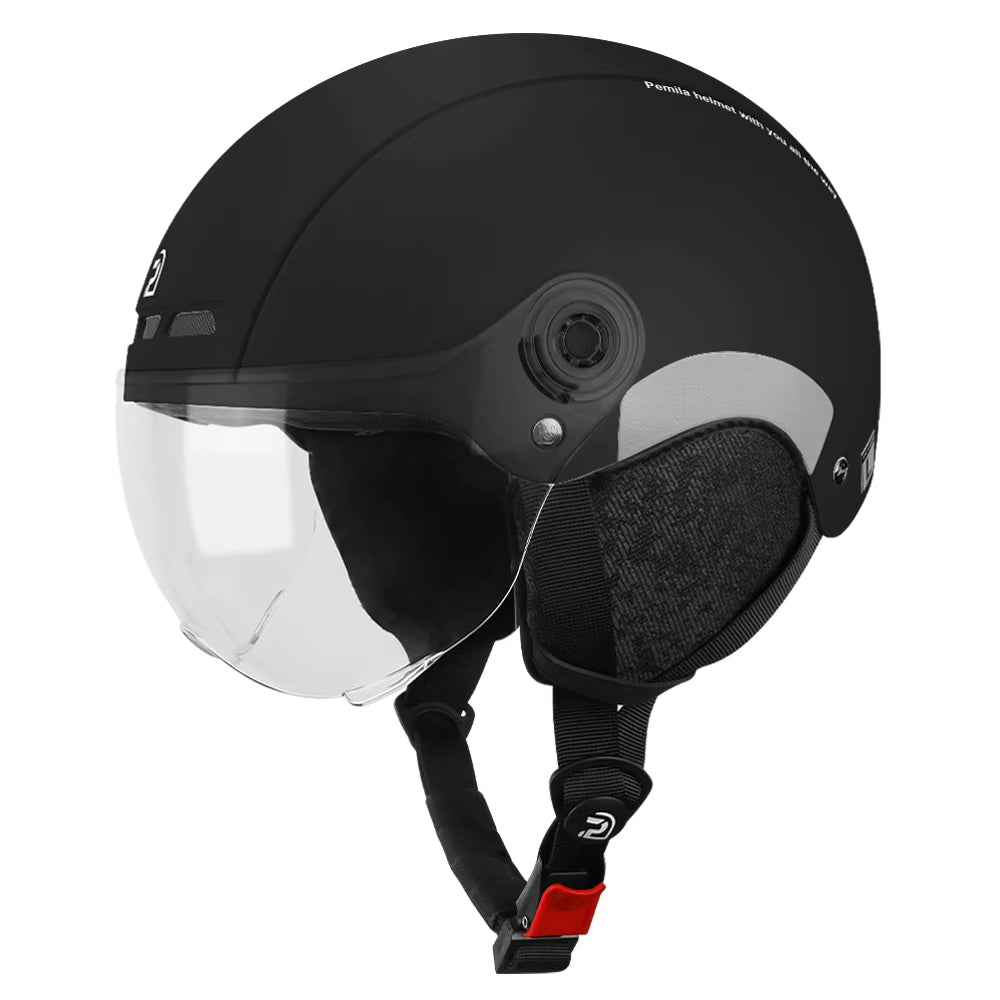 Cycling Helmet with Goggles Lens Ear Protection Reflective Sticker Bicycle Helmet MTB Road E-Bike Bike Helmet for Adult