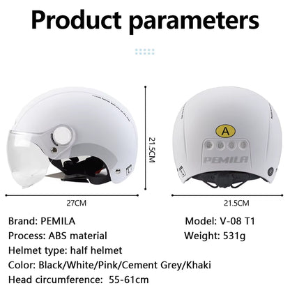 Cycling Helmet with Goggles Lens Ear Protection Reflective Sticker Bicycle Helmet MTB Road E-Bike Bike Helmet for Adult
