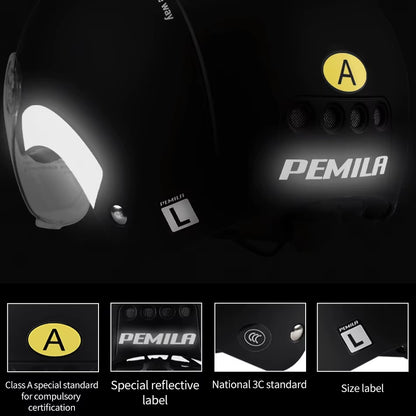 Cycling Helmet with Goggles Lens Ear Protection Reflective Sticker Bicycle Helmet MTB Road E-Bike Bike Helmet for Adult