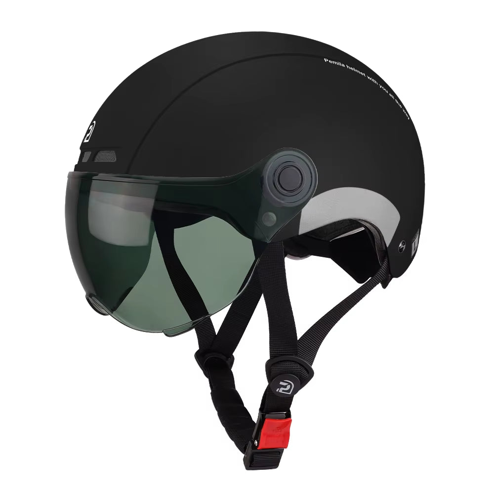 Cycling Helmet with Goggles Lens Ear Protection Reflective Sticker Bicycle Helmet MTB Road E-Bike Bike Helmet for Adult