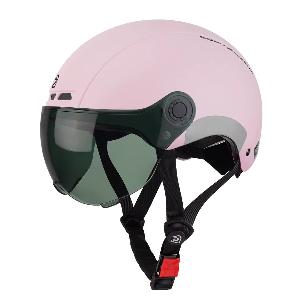 Cycling Helmet with Goggles Lens Ear Protection Reflective Sticker Bicycle Helmet MTB Road E-Bike Bike Helmet for Adult