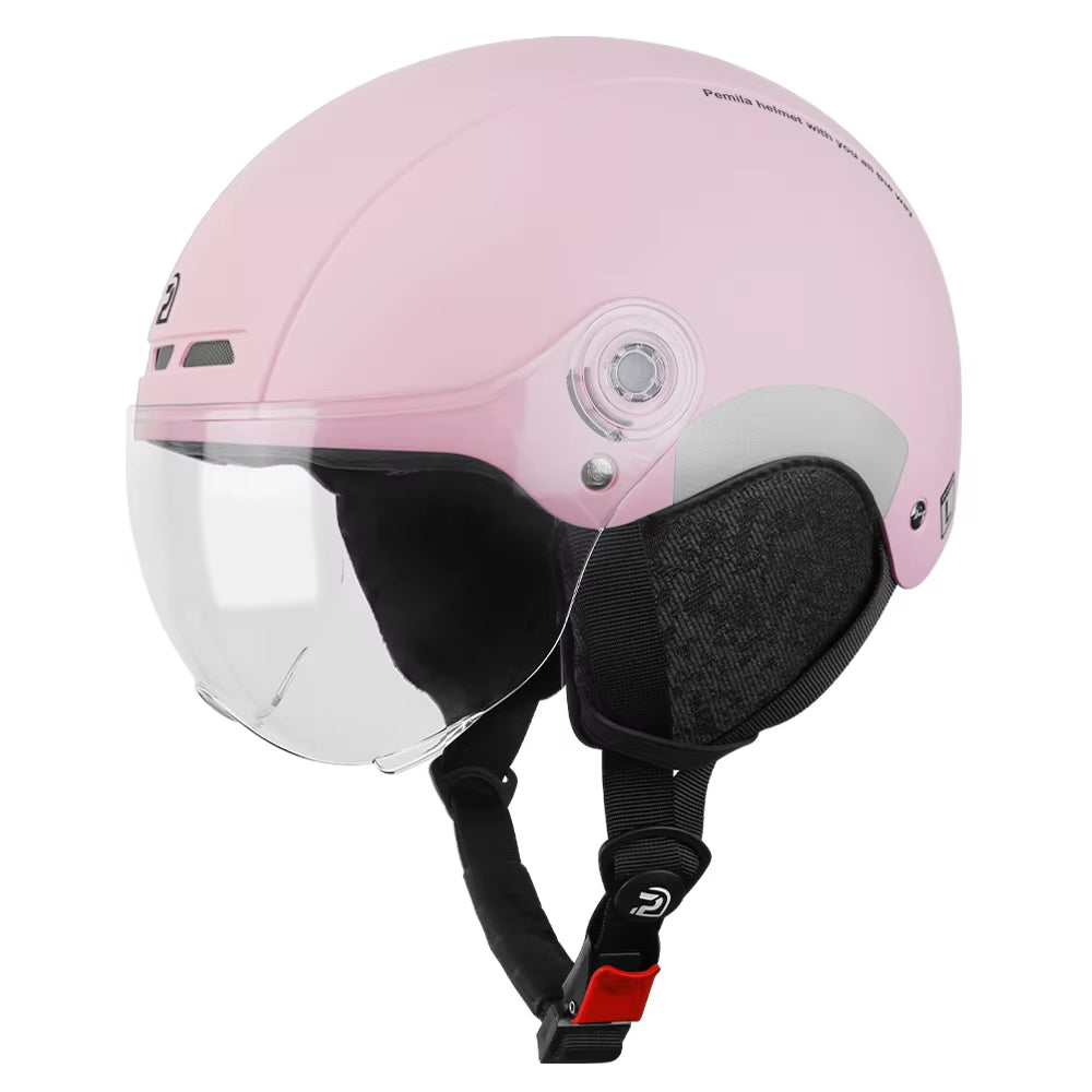 Cycling Helmet with Goggles Lens Ear Protection Reflective Sticker Bicycle Helmet MTB Road E-Bike Bike Helmet for Adult