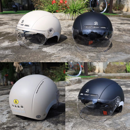 Cycling Helmet with Goggles Lens Ear Protection Reflective Sticker Bicycle Helmet MTB Road E-Bike Bike Helmet for Adult