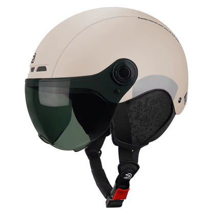Cycling Helmet with Goggles Lens Ear Protection Reflective Sticker Bicycle Helmet MTB Road E-Bike Bike Helmet for Adult