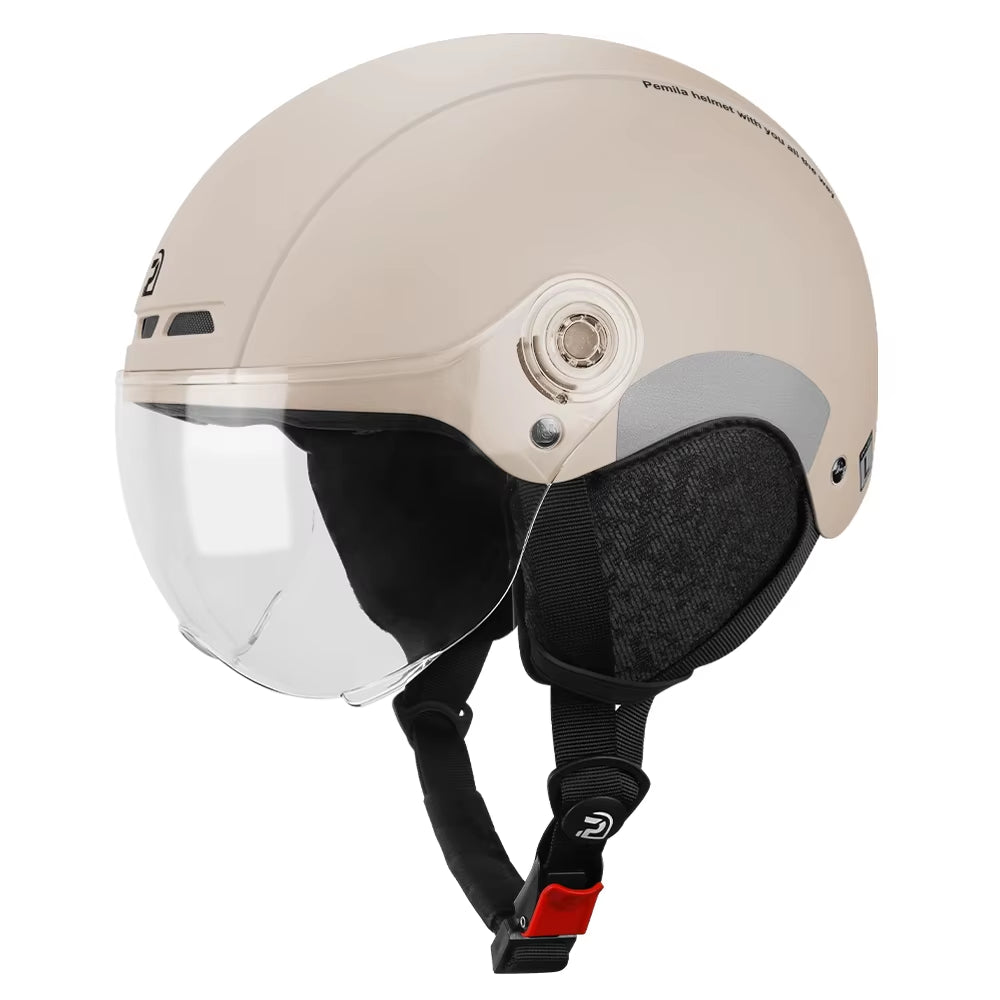 Cycling Helmet with Goggles Lens Ear Protection Reflective Sticker Bicycle Helmet MTB Road E-Bike Bike Helmet for Adult