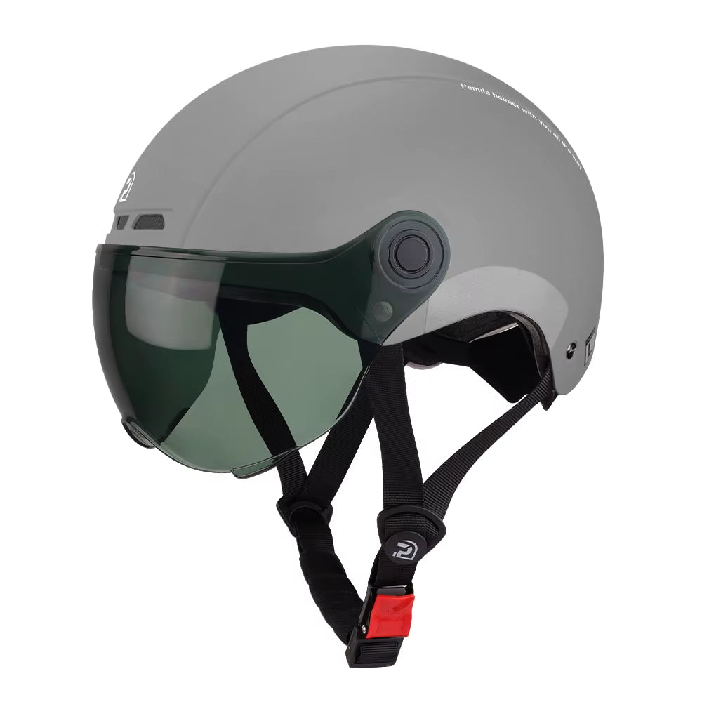 Cycling Helmet with Goggles Lens Ear Protection Reflective Sticker Bicycle Helmet MTB Road E-Bike Bike Helmet for Adult